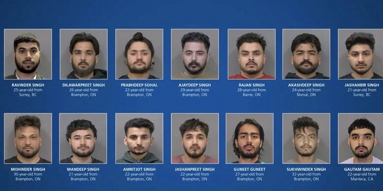 17 Punjab-Origin Youth Held