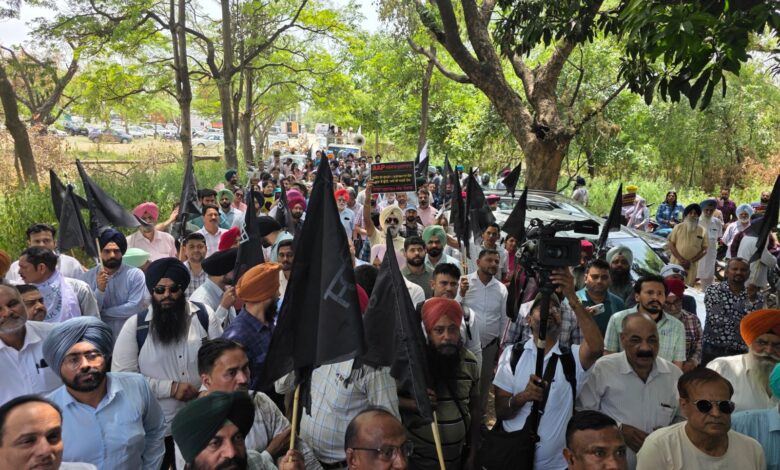 Punjab pensioners protest