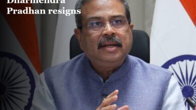 Dharmendra Pradhan resigns