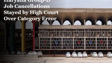 Haryana Group-D Job Cancellations Stayed by High Court Over Category Error