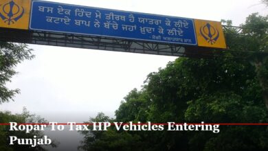 Ropar To Tax HP Vehicles Entering Punjab