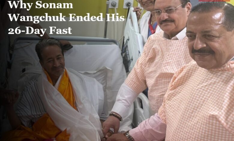 Sonam Wangchuk ends fast