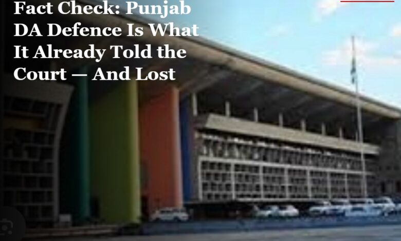 Punjab DA Fact Check
