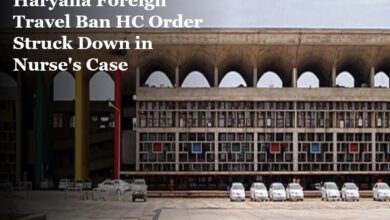 Haryana Foreign Travel Ban