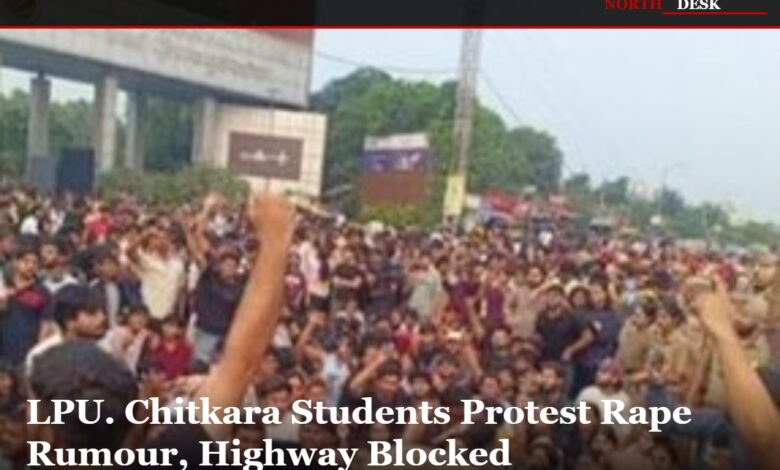 LPU Chitkara Students Protest