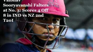 Vaibhav Sooryavanshi Falters at No. 3: Scores 4 Off 8 in IND vs NZ 2nd T20I